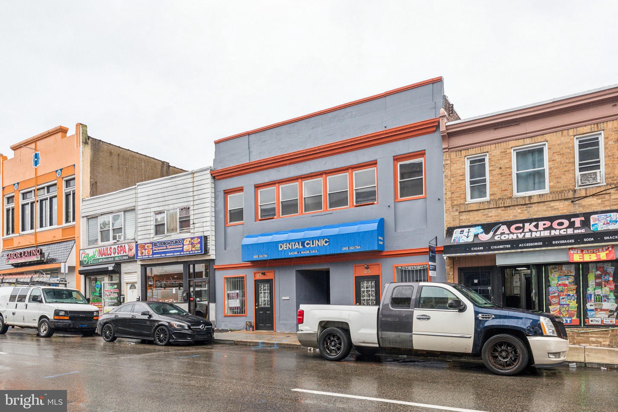 Unlock the potential of this versatile 8,000 SF commercial building in the heart of Upper Darby. Located just steps from 69th Street and public transit, this high-visibility corner offers unmatched foot traffic and accessibility.
Zoned Commercial (COMM), the property is ideal for a wide range of uses including medical, professional office, day care, health club, retail, or food service. The space features flexible, open layouts with large front-facing windows and high ceilings, offering a bright, adaptable environment for your business. Two private parking spots are included in the rear.
Owner is willing to do tenant improvements.