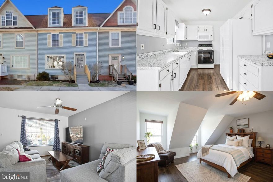 This charming 4-level townhome, located in the desirable Burnt Oaks community of North Beach, offers a perfect blend of comfort and convenience. The main level features gleaming hardwood floors, creating an inviting atmosphere in the open living and dining areas. The galley kitchen is both functional and efficient, while a half bath adds to the home's practicality.

Upstairs, the first upper level offers two spacious bedrooms, complemented by a full hall bath. The second upper level is home to the private owner's suite, which includes a walk-in closet and a full ensuite bath. The finished basement provides a versatile space for recreation or entertainment, along with laundry and additional storage. It opens up to a fenced backyard for outdoor enjoyment.

Located just five blocks from the Chesapeake Bay beach front, boardwalk, shops, and restaurants, this home is ideally situated for those who enjoy both relaxation and access to local amenities. Commuters will appreciate the convenient 30-minute drive to Annapolis, Andrews Air Force Base, Washington D.C., and Northern Virginia. Photos may be virtually staged