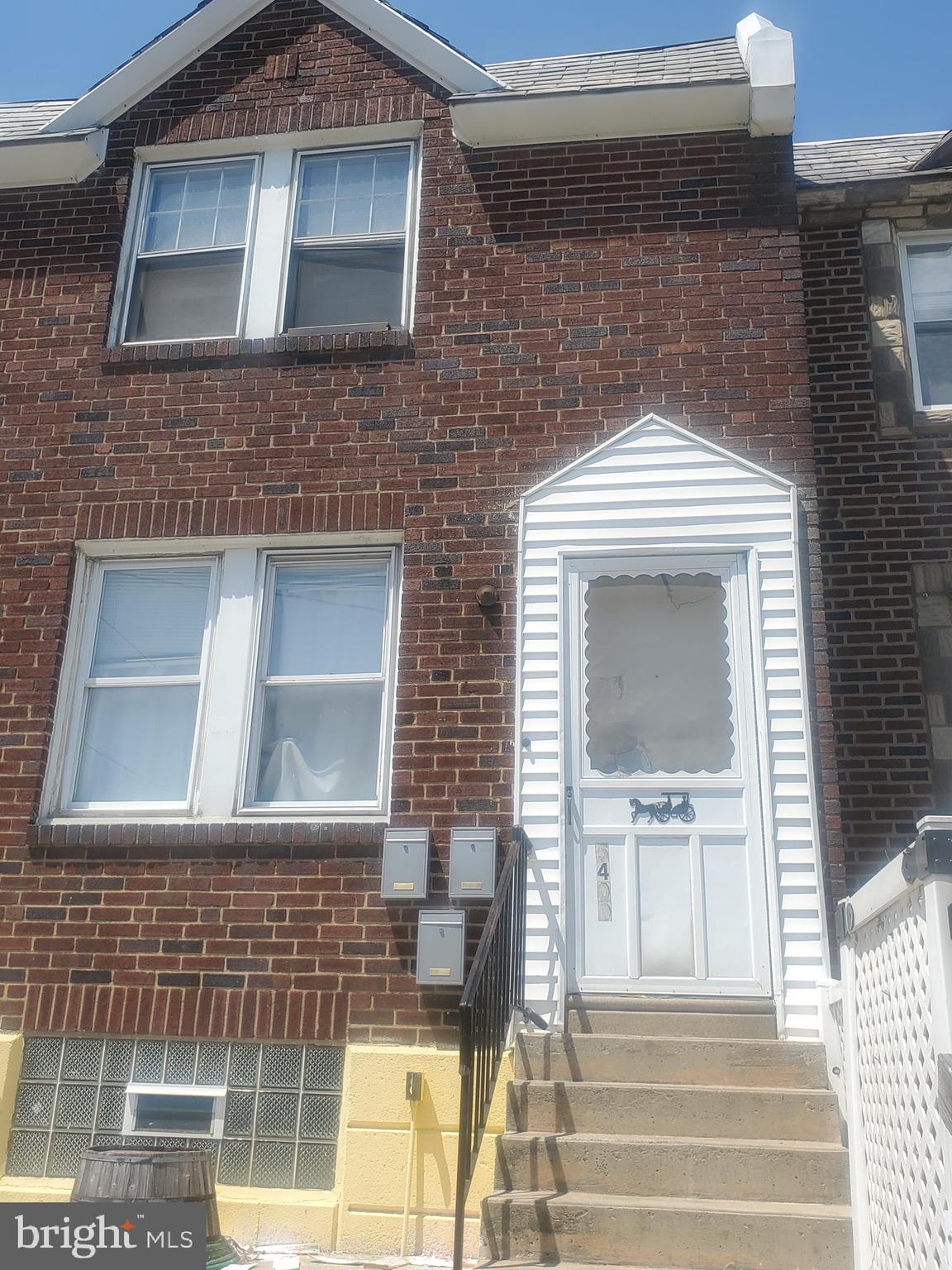 Home or Investment . End unit Duplex ! First floor vacant ready to move into . 2nd floor has a tenant helping you pay rent . The second floor was renovated 2023 . Basement garage and private spot behind home .