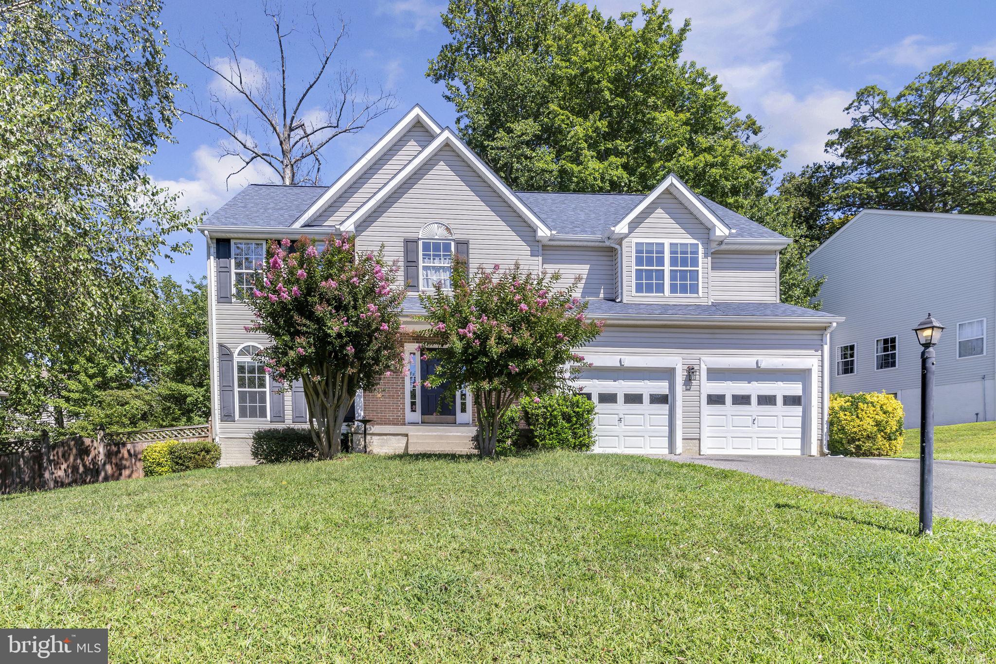 Welcome to the Academy Hills of Leonardtown. The main level features a traditional floor plan, recent upgrades including new carpet August 2025, stainless steel kitchen appliances, plenty of cabinet space, a formal dining room, and a convenient powder room. Major system updates include a brand-new Roof and a new HVAC system for added peace of mind.
Upstairs, newly installed banisters, the high-ceiling primary suite offers a relaxing retreat with dual walk-in closets and a luxurious en-suite bath featuring a corner soaking tub, separate shower, and double vanity. Three additional bedrooms share a beautiful full bath with a tub located in the hallway.
The fully fenced backyard boasts an expansive deck with fresh stain and railings 2025—ideal for entertaining or relaxing outdoors. Additional improvements include attic insulation, fresh paint, and refreshed landscaping.
With a two-car garage, spacious layout, and proximity to Leonardtown’s waterfront, restaurants, shops, and community events, this home offers the perfect balance of comfort, style, and convenience.
