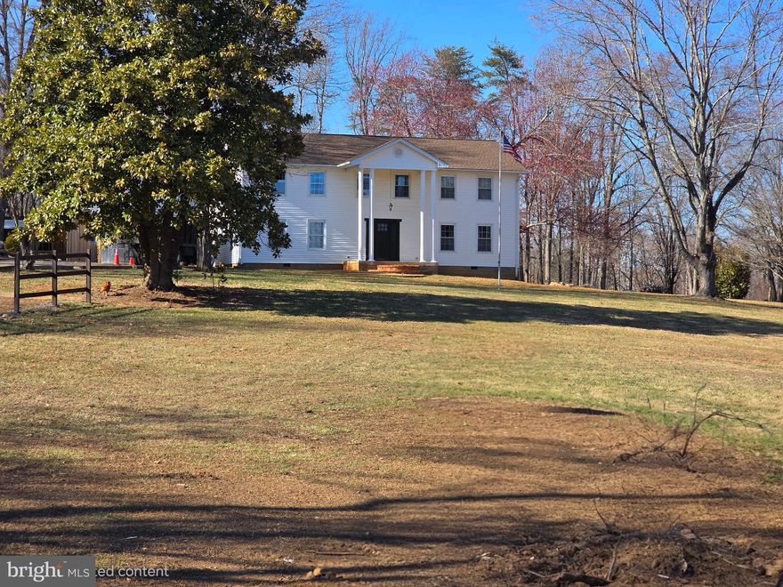 "Waterbrook Farm," a versatile estate & event venue on 24.77 Acres in Orange County.
Discover an incredible opportunity to own a unique estate and income-producing venue situated on scenic acres in Unionville, VA. This beautiful property offers endless possibilities—from a private retreat to a thriving event business. 
The Two-Story Colonial main residence features 5 bedrooms and 3.5 bathrooms, including a junior suite on the main level and an additional half bath for guests. The updated kitchen is the heart of the home, boasting an expansive island, quartz countertops, and abundant cabinetry, perfect for entertaining or everyday living. Additional living spaces include a separate dining room, a cozy keeping room, a fireside family room, and an enclosed mudroom off the kitchen that provides extra storage for freezers or refrigerators. Upstairs, the newly expanded primary suite offers a spacious retreat complete with a beautifully updated primary bathroom. (3) Extra-large secondary bedrooms with a new hall, guest bath, and laundry room, as well as a HUGE storage closet for all your extra items. The property also includes a separate 3-bedroom, 1-bath apartment with a balcony and a laundry area, ideal for guests, rental income, or on-site staff. The main home and guest apartment is approximately 5,248 sq ft. Outdoors, enjoy a 2-acre stocked pond and a 4,630 sq. ft. event venue, making this property perfect for weddings, gatherings, retreats, or other special events. Total square feet for all the buildings, including the main house: approx. 9,878. Talk about WOW. With so many possibilities for residential living, rental income, and event hosting, this one-of-a-kind property offers both lifestyle and business potential. *Renovations are starting, just wait to see what we are doing-they will WOW you