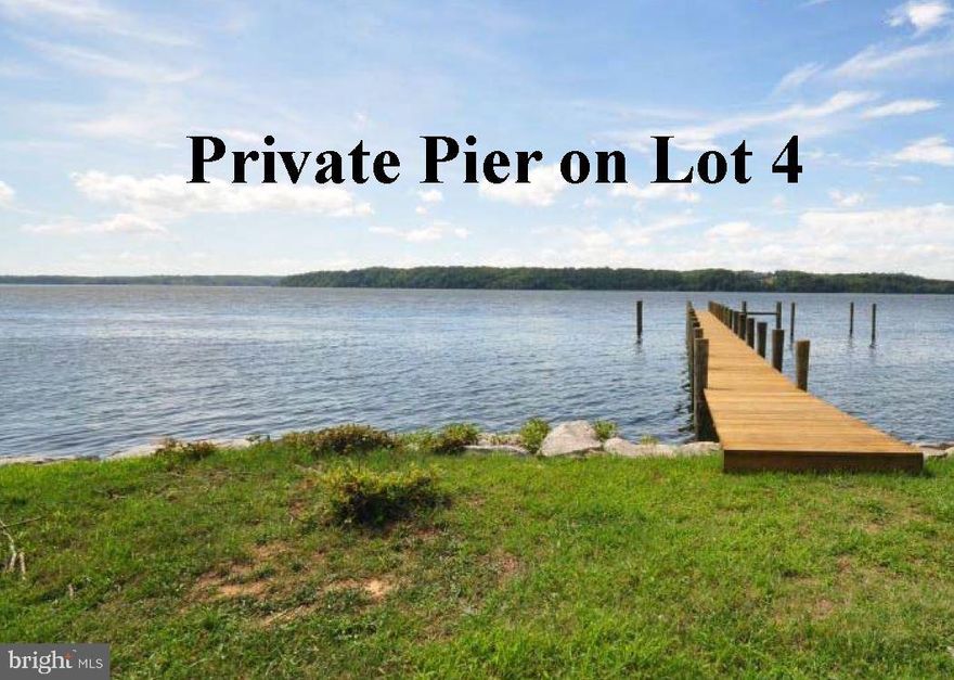Incredible WATERFRONT land on Potomac River-- buildable lot totaling 11.78 acres. This lot has a pier with 2 boat slips, and shoreline has rip-rap revetment in place to mitigate erosion. Existing home on property is in need of great remodeling or may be better suited for tear down & rebuild. There are 2 drilled wells on property.
Lot 4 is across the road from 670+ acres of National Park Service land-- ensuring there will be no future developments to interrupt this tranquil setting. The Marshall Hall Boat Launch (located on Park land) is approximately 1/2 mile away, by water, from the property, & is FREE for public use. Well & Septic area, zoned Rural Conservation. The Seller used as agricultural nursery to grow plants for landscaping, and the inventory has been removed (since in December 2022). Current assessment low due to Agricultural Assessment. Great opportunity! We also have custom builders that are ready to suit your needs.