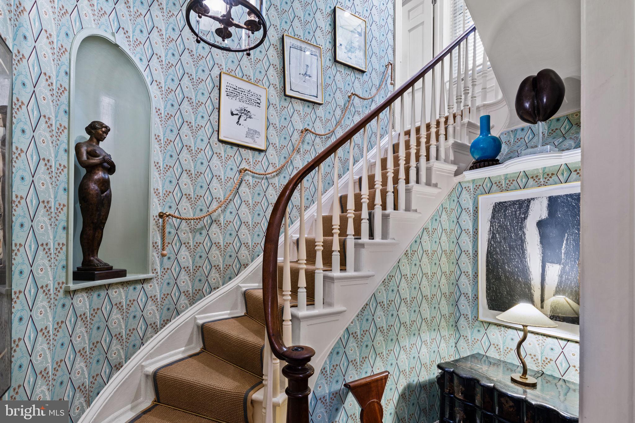Experience unparalleled city living in this extraordinary mid-1800s, 4,300-square-foot brick townhouse that extends the entire block from Pine Street to Waverly Street, a rare find in the heart of Rittenhouse Square. Exquisitely built, thoughtfully designed, and meticulously preserved, this home offers everything one could desire.
Enjoy breathtaking Philadelphia skyline views from the expansive roof terrace, complete with an irrigation system, or take advantage of the heated GARAGE for added convenience.
Inside, the home is adorned with luxurious designer details throughout, featuring four spacious bedrooms, four full bathrooms, a powder room, walk-in closets, and sunlit living areas. The newly renovated, oversized kitchen is perfect for entertaining, while an entire floor of flex space—currently an interior design firm’s office—can easily be converted into additional living quarters or a separate apartment.
This is a one-of-a-kind opportunity to own a remarkable home in Rittenhouse Square. Please note: This property will not be available for open house viewings. Contact us to schedule a private tour of this exceptional home.
