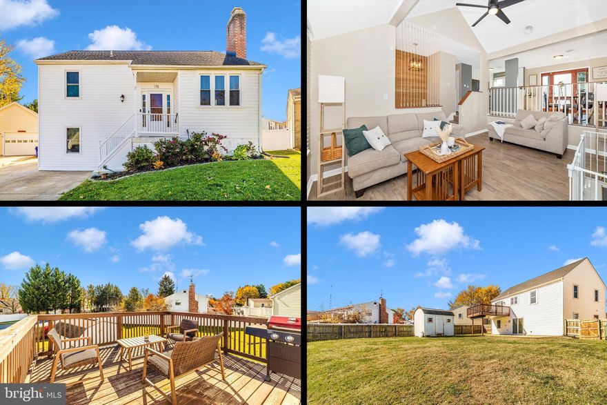 Welcome to 170 Poinsett Lane, a beautifully maintained split-level home perfectly situated on a quiet cul-de-sac in Frederick. This inviting 3-bedroom, 2-bath residence offers a bright, open layout with over 1,800 square feet of finished living space—ideal for both everyday comfort and entertaining.
The main level features a spacious living room with abundant natural light and seamless flow into the dining area and kitchen. Step outside to a large deck overlooking a private, fenced backyard, perfect for relaxing, dining, or hosting gatherings.
Upstairs, you’ll find two generously sized bedrooms and a full bath. The lower level offers a third bedroom, a second full bath, and a comfortable family room with walk-out access to the backyard. Enjoy the patio area below the deck—ideal for morning coffee or summer evenings outdoors.
Located just minutes from downtown Frederick, shopping, dining, and major commuter routes, this home combines peaceful suburban living with convenient city access.