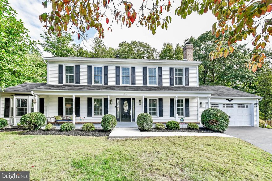 Welcome to Cardinal Glen. You will find a wonderful community where this home is located,  close to shopping, restaurants and public transportation
This home has been totally renovated.
This beautifully maintained  Colonial  sits on one of the best lots in the neighborhood. You'll love the cul de sac location backing to wooded area. Enjoy watching wildlife including birds, deer, foxes. from the porch on the rear of the home. You can have all the conveniences of living in the city but the tranquility of this peaceful setting. The yard also offers a variety of plants, trees & bushes to enjoy. Once inside, you'll fall in love with the wood burning fireplace  in the family room . The kitchen features a double oven, French door refrigerator, really cool microwave/air fryer, a pantry & abundant overhead lighting. The well equipped laundry room features brand new washer and dryer. Upstairs, you'll find 4 good sized bedrooms, 2 full baths & a linen closets. The finished basement has a recreation room, a full bath and a bedroom with egress.  In the recreation room you will find a mini refrigerator and a sink
There is so much to see in this "new" home that I can not do it justice.  You have to see it to believe.