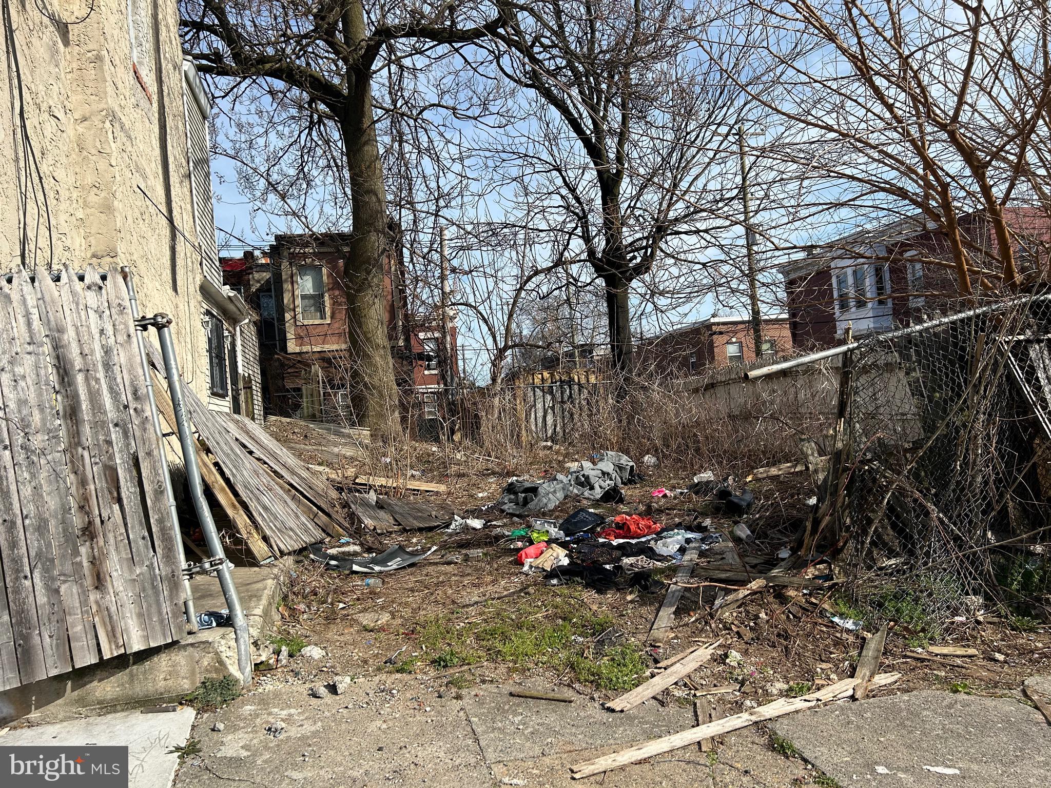 Vacant lot for sale. Lots of possibilities. Rare land purchase opportunity in Philadelphia.