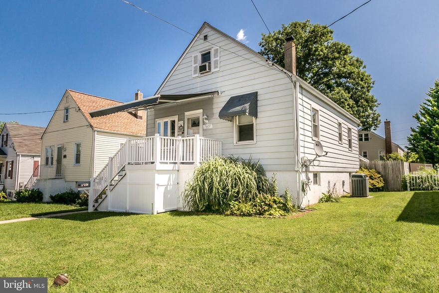 Affordable single family home at a townhouse price!  Main level boasts hardwood floors, main level bathroom and bedroom. Upper level with possible 3rd bedroom WALK THRU to 2nd bedroom. Finished lower level club room and utility/storage/ laundry room. Large rear enclosed patio and privacy fenced backyard.  NEW Roof 2025, Water heater 2022, HVAC 2007 installed and serviced yearly by BGE Home. SOLD AS-IS.