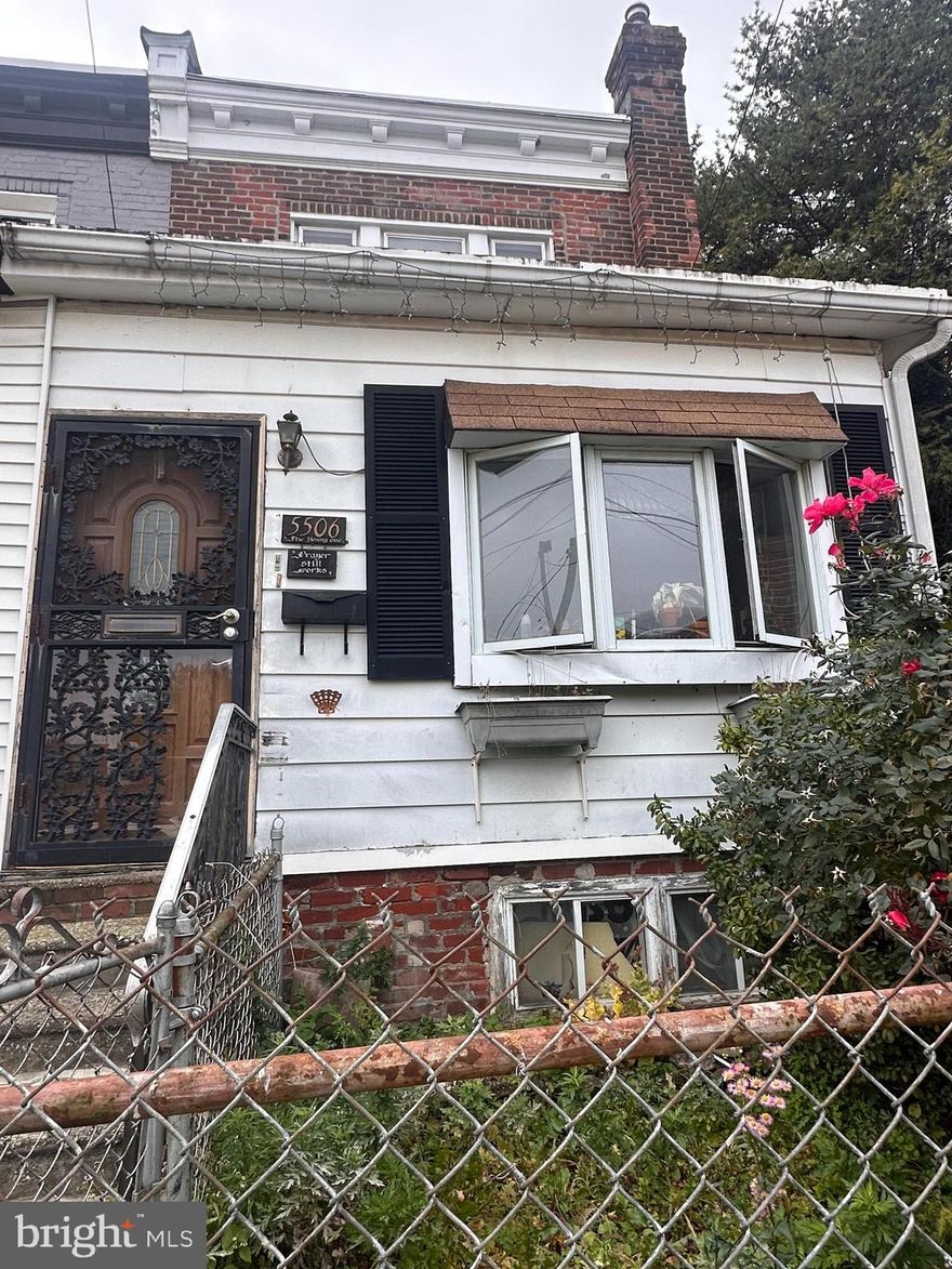 Investors Alert! First floor includes an entry/sunporch, living room, dining room, half bath and full kitchen. Rear door from kitchen leads out to the back area with a deep back yard and garage. Second floor includes 3 bedrooms and full bathroom. Home is being sold As-Is.