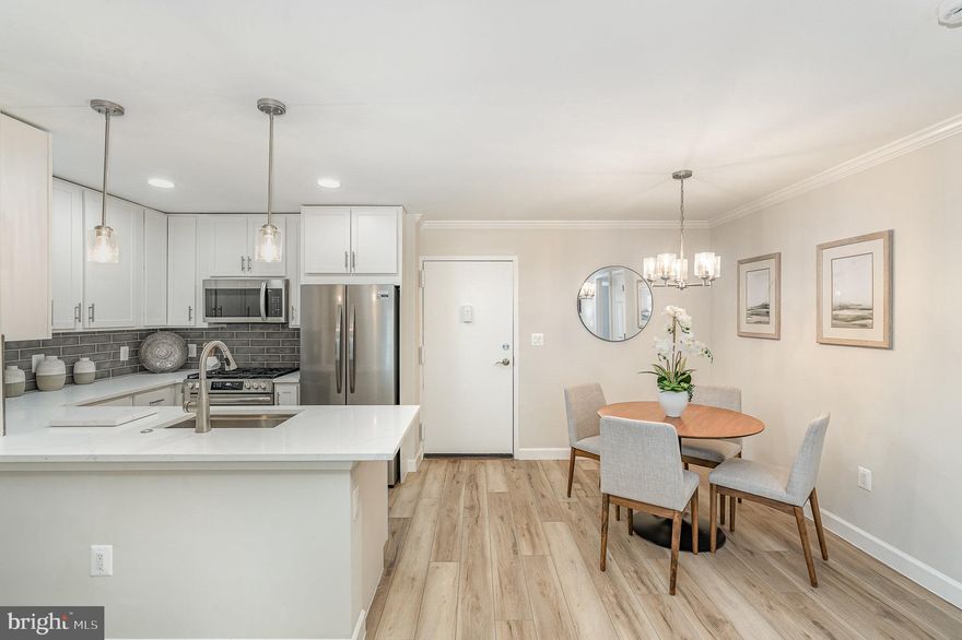 Fully Renovated 2BR/2BA Luxury Condo | $90K+ in Upgrades...
Stunning, fully renovated 2-bedroom, 2-bath luxury condo rebuilt from the studs with over $90,000 in modern upgrades. Ideally located just off I-395 in Alexandria, minutes from the future Inova Alexandria Hospital at Landmark, this move-in-ready home delivers style, comfort, and convenience.
The completely transformed interior features all-new drywall, designer paint (Sherwin-Williams Drift of Mist), water-resistant luxury vinyl plank flooring, recessed LED lighting, and a brand-new electrical system. Three new ceiling fans and modern fixtures enhance every space.
The expanded gourmet kitchen shines with soft-close Wolf cabinetry, quartz countertops, ceramic tile backsplash, Kohler sink and faucet, and a full suite of Frigidaire stainless steel appliances, plus new chandelier and pendant lighting.
Both bathrooms have been fully renovated with spa-inspired finishes. The primary bath features a walk-in rainfall shower, glass enclosure, dual marble-top vanity, linen closet, and pocket door.
Additional highlights include a new LG stacked washer/dryer, custom Closet Evolution systems, Bali top-down/bottom-up shades in bedrooms and fabric vertical blinds in living room, in-wall TV wiring, cable in all rooms, and a Honeywell programmable thermostat.
Enjoy resort-style amenities including shuttle to Van Dorn Metro, fitness center, two pools, tennis and volleyball courts, club room, picnic areas, on-site daycare, Amazon Hub, and condo fee covering all utilities. This unit also comes with two unassigned outdoor parking spaces.
Minutes to Old Town Alexandria, Washington, and major commuter routes; 77 Walk Score. 54 Transit Score. 53 Bike Score. Special financing with NO loan-related closing costs available through Pentagon Federal Credit Union.