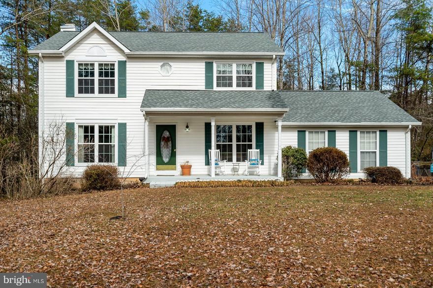 Welcome Home! Beautiful Well Maintained Colonial on a Private 1+ Acre Lot backing to Woods with a Fenced Backyard!  Recent Updates: NEW ROOF 2019, KITCHEN updated 2014, WINDOWS 2016, SLIDING DOOR off Family Room 2016, HEAT PUMP 2013!  There are 3 Finished Levels of Living! The Upper Level Features a Large Master Suite with Walk in Closet and attached Master Bath.  There are an additional 3 Bedrooms and a Full Bath as well.  The Main Level Floor Plan has a Living Room, Dining Room, Family Room with Wood Burning Fireplace and an Updated Kitchen with Granite Counters and Stainless Appliances.  Flooring through out the Main Level is Pergo Laminate Flooring, with Wood Flooring in the Foyer.  Off the Family Room there is a Deck the length of the Home for Outdoor Entertaining! Need more room? There's a Lower Level featuring a Large Rec Room spacious enough for Everyone  with a Sliding Door leading out to a Patio and the Backyard.  There's plenty of Outdoor Space for Family & Friends! Great Level lot that sits back from the street, Private Fenced Backyard for the Kids or Pets AND a Fire Pit for Cool Autumn or Winter Evenings.  The Paved Driveway leads to an attached 2 Car Garage and a Shed for additional Storage.  The property is a Great Commuter Location just off Route 17, with access to I-95 or Route 29/Route 66.  Stop the Car! This is the Quiet Country Living that you've been looking for!