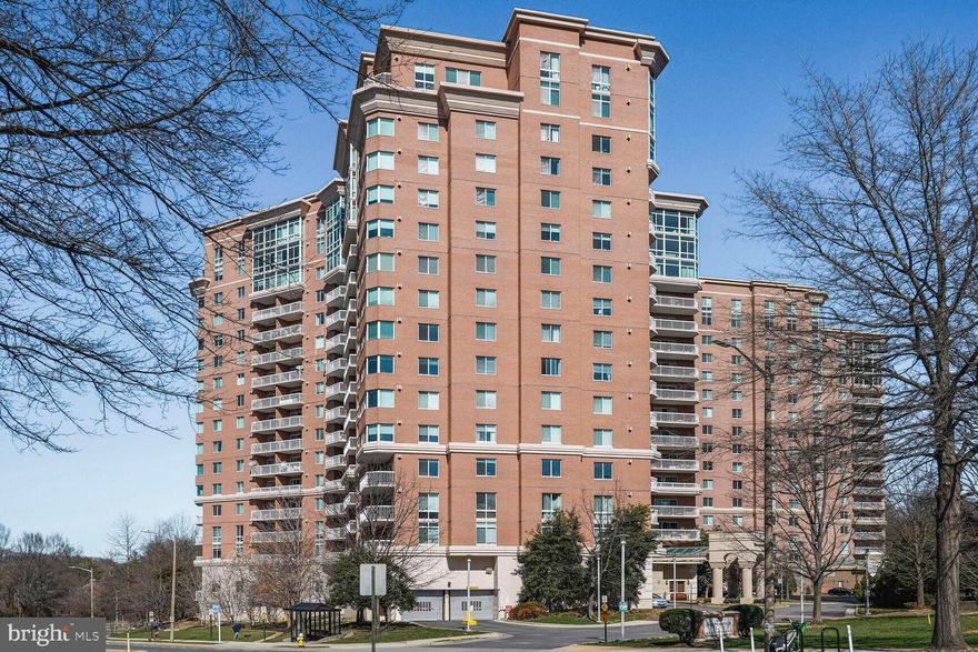 Light filled 1 bedroom with balcony and pool views! The condo features an ideal floorplan with open kitchen, granite countertops, stainless steel appliances, and ample cabinet storage. Living area has wood flooring, gas fireplace and exit to large balcony. Bedroom boasts 2 large closets, an additional private exit to the balcony and washer/dryer. HVAC only 3 years old. The building offers many amenities including; 24/7 front desk, swimming pool, grilling area, courtyards, library, dog walking area, a community room and lounge with billiards available for private events, fitness center with sauna, and business center. Comes with 1 assigned garage parking space and additional storage cage. Visitor parking is also available. The condo fee includes gas, water, trash and all amenities. It also includes 2 HVAC inspections and fireplace inspection annually. Terrific location; just off of King Street and 395. 2 blocks to Bradlee Shopping center featuring Fresh Market, Crumbl Cookies and more. Just 2 miles to Shirlington, 5 miles to Old Town Alexandria, 5 miles to Potomac Yard and less than 10 to DC. Truly an ideal location and full service building!