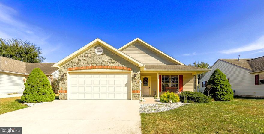 OPEN HOUSE- SATURDAY 10/25 1030:-12:30- Welcome Home to 21 Lantern Lane, the original MODEL HOME of the Country Manor Adult Community, Shippensburg's most sought after 55+ community. This move in ready home has been loved and meticulously maintained by the original owner, and was never smoked in. Enjoy the 1,322 sq ft of single level living featuring two bedrooms and two bathrooms that showcases the builder's professionalism and attention to quality. 
The open floorplan provides a seamless flow between the main living areas, allowing for ample natural light and spaciousness. Extras such as wide hallways, doorway archways, a gas fireplace, safety bars, a new water heater and microwave, a furnace less than two years old, and central AC makes this home one you will not want to miss out on. 
Residents have access to desirable amenities including walking trails, a large (and stocked) pond, a clubhouse buzzing with activities and social gatherings, bocce ball, shuffleboard, and a fitness room for maintaining an active lifestyle. The monthly land lease of $633 also includes snow removal on streets and sidewalks, trash and sewer. This home is close to everything including shopping centers, restaurants, municipal parks, and I-81.