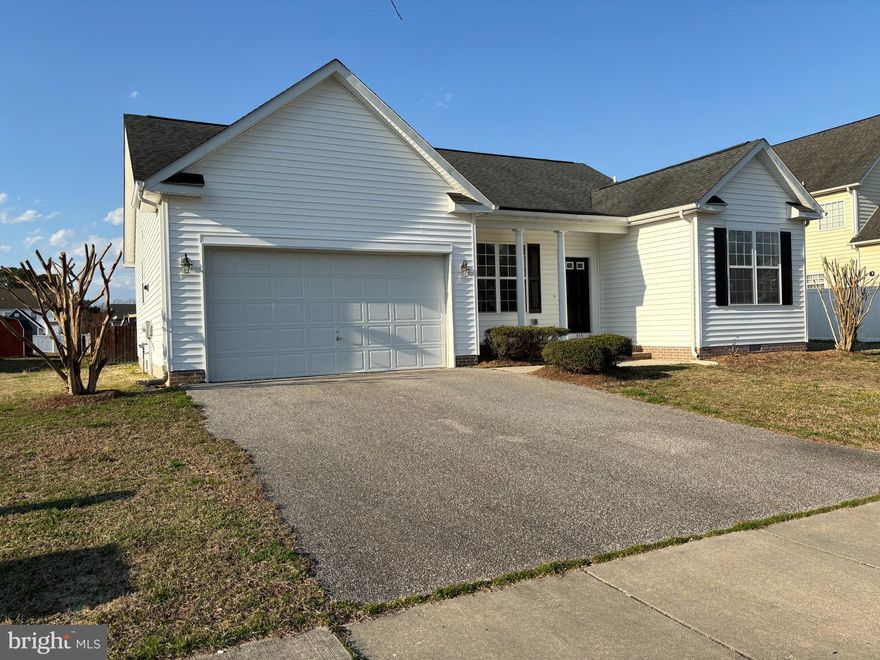 This beautiful rancher has been totally renovated. The kitchen has all new stainless steel appliances, new   granite countertops and luxury vinyl plank flooring. Both bathrooms had new chair height toilets installed plus ceramic tile floors re-grouted The entire house has new carpeting and has been freshly painted.  There are 2 sliding glass doors that exit out to an oversized concrete patio plus entire house was 
power washed.