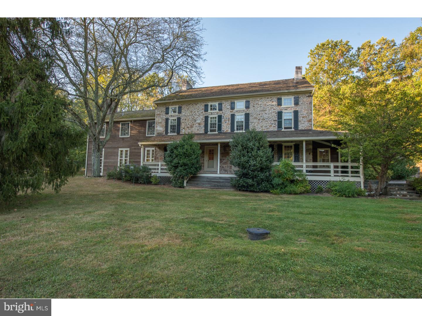 Town and Country Estate Property awaits next lucky buyer! Privacy, privacy, privacy!! Originally built in the late 18th Century, with a series of later additions in 1852, 1965 and 1990, this charming stone colonial farmhouse is perfectly situated of eight rolling acres bordered in three sides by Aronimink Golf Club. Original hallmarks include seven fireplaces, with two added at later dates, hardwood floors and deeply-set windows. Newer additions include a stunning Family Room and Game Room. Property offers remarkable, expansive terraces, complete with stone walls, in-ground pool and tennis court. Five bedrooms, five full baths make this the ideal family homestead to be cherished for years to come! Hurry for your chance to purchase a piece of history and make your own lasting memories. Owner is a PA licensed Realtor.