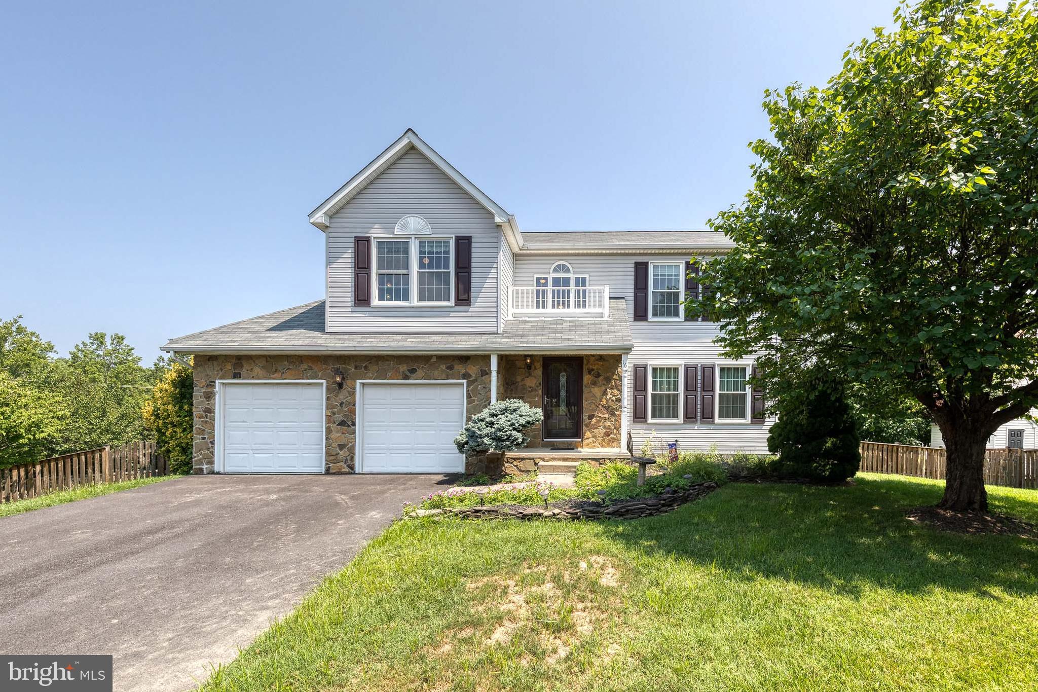 Welcome to 16 Perry Ridge Court, a beautifully maintained 4-bedroom, 2.5-bath single family home! The upper level offers four spacious bedrooms, including a primary suite with a walk-in closet and private full bath. On the main level, enjoy the convenience of laundry and a half bath, plus flexible living and entertaining space. The kitchen features stainless steel appliances, an island, abundant cabinetry, and a sunny dining area that flows seamlessly into the cozy living room with a well-maintained wood-burning fireplace. You’ll also find a separate formal dining room, ideal for gatherings or a home office. The fully finished basement offers updated flooring (2020) and tons of storage, while the oversized 2-car garage includes attic access for even more room. Step outside to your backyard oasis, a Trex deck with screened porch leads to a fully fenced yard, large patio, and an above-ground pool with surrounding deck. Major updates include a new roof and HVAC (2023), water heater (2022), and a brand-new driveway (2024). This home truly checks all the boxes, space, style, updates, and outdoor living!