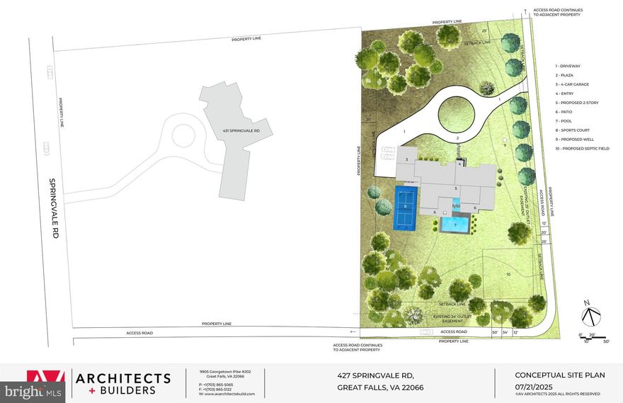 2.47 Acres in Great Falls, VA – Prime Residential Lot, No HOA! BUILD YOUR DREAM HOME HERE!
(See Proposed Site Plan for a 10,000 sqft home with a 4-car Garage, pool, sport court) 

Location, Location, Location! This exceptional 2.47-acre residential lot offers the perfect balance of privacy, space, and proximity to everything you need — nestled in one of Great Falls’ most prestigious and peaceful neighborhoods.

The property features a mostly flat, rectangular layout that’s ideal for building your dream estate, with private well and septic, side driveway access, and no HOA restrictions — giving you complete design freedom.

Property Highlights:

2.47 acres of level, buildable land

Rectangular shape with plenty of space for a custom home, pool, or guest house

Residential zoning

Private well and septic system

Side driveway access

No HOA – enjoy complete control over your design and use

Unbeatable Location:

Just 2 minutes from Chez François, one of Great Falls’ finest dining destinations

Only 5 minutes to Route 7

Approximately 10 miles to Dulles International Airport

Close to Great Falls Village, Riverbend Park, and Great Falls Park

Easy drive to Tysons, Reston, and D.C.

Surrounded by top-rated public and private schools

Whether you're looking to build a forever home or a weekend retreat, this property offers the space, setting, and location to make your vision a reality.

📞 For more information or to schedule a private tour, contact Listing Agent.