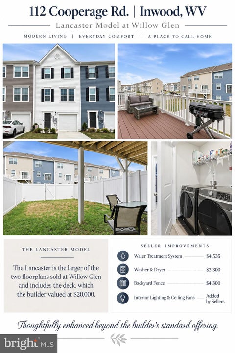 Townhouse For Sale - 112 Cooperage Road<br/> INWOOD, WV 25428