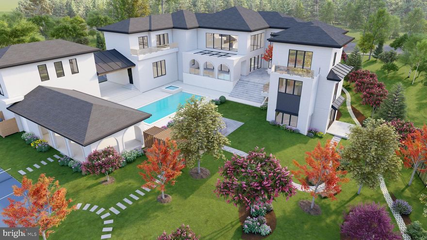 New Luxury Estate Residence in McLean, VA
Welcome to 1112 BALLS HILL RD, a newly constructed luxury estate offering over 12,481 square feet of exceptional living space on a private, gated 1-acre lot in one of McLean’s most prestigious locations. Blending timeless transitional architecture with modern elegance, this estate is designed for the most discerning buyer seeking privacy, scale, and sophistication.
Set far back from the road and surrounded by mature landscaping, the home makes a striking first impression with its clean architectural lines, manicured English garden, and grand motor court accommodating up to 10 vehicles in addition to the 4-car garage.
Inside, three thoughtfully designed levels offer an ideal layout for both everyday living and grand entertaining. The main level features a two-story family room, formal dining room, luxury lounge, covered screened porch, and an open breakfast area. A private study, designer mudroom with pet wash station, and an en-suite guest bedroom complete the main level.
At the heart of the home, the chef’s kitchen is a showstopper—featuring imported Italian porcelain counters and backsplash, Wolf and Sub-Zero appliances, a walk-in pantry, and a secondary spice kitchen for seamless entertaining.
Upstairs, the owner’s suite and three additional en-suite bedrooms offer peaceful retreats bathed in natural light. A large upper-level laundry room adds convenience.
The fully finished walk-out lower level is an entertainment and wellness sanctuary, complete with:
*Recreation and game rooms
*Wet bar
*Private fitness studio
*Zen spa and meditation room
*Custom wine cellar with tasting lounge
*Media room
*Additional en-suite bedroom
*Two powder rooms for poolside and guest convenience
Outside, enjoy your own private resort-style oasis with a custom-designed pool, sport courts, and lush landscaping offering space for both play and reflection.
Additional features include:
*Elevator access to all three levels
*Multiple indoor fireplaces
*Smart home infrastructure
*Designer finishes throughout
Ideally located minutes from Tysons Corner, downtown Washington, D.C., and Dulles International Airport,  1112 BALLS HILL RD offers a rare combination of world-class construction, thoughtful design, and unbeatable access to the Nation's Capital. ( The pool has been designed and permitted. Pool and sports court are optional, and the pricing will be provided separately.)