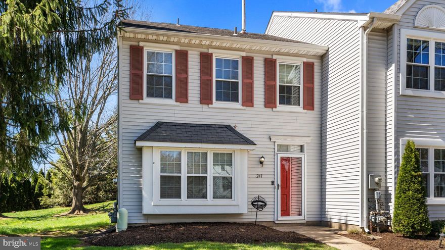 Welcome to 241 Liberty Dr in Langhorne, PA. This 2 Bedroom with 2.5 Bath home is located in award winning Pennsbury School District.  As you enter you will notice the large living room. This model you do not need to use the living room as a dining room! There is a separate area off of the kitchen for your kitchen table.  The counters in the kitchen lend to lots of prep area or a breakfast bar. GAS cooking.  Upstairs the bedrooms have vaulted ceilings and there OWN FULL bathroom. Laundry is located in between the bedrooms upstairs for ease. You can sit outback on the deck and enjoy the nice green common area.