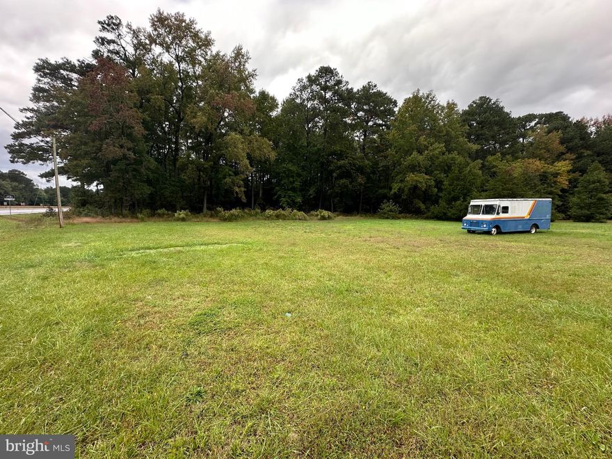 This mostly cleared 2.73-acre lot is ideally located along westbound Route 50 in Mardela, offering excellent visibility and accessibility. Zoned A/R, the property presents a great opportunity for residential use with potential for future commercial possibilities. It features an existing well and septic system, though their condition is unknown, and the site has previously perked for a 2-foot mound septic system. The surrounding parcels are vacant, with wooded land on both sides.