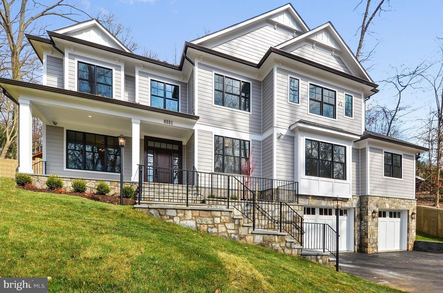 New Home Located in Sought After Glen Echo Heights. 6 Bedroom/ 6 Full baths on .37 Acres in Walt Whitman School District. Two Master Bedrooms on First and Second Floor, Open Floor Plan, Gourmet Kitchen, Stainless Steel Appliances, Custom Millwork, Fully Finished Basement Featuring a Wet Bar and Theatre Room, and Much More!