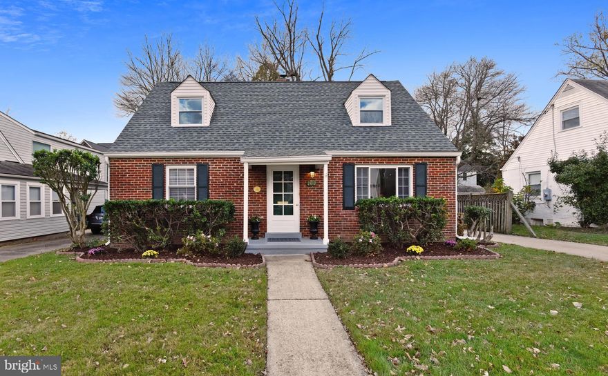 Sunny, bright and charming 3 bedroom, 2 bath, cape cod on a quiet street in coveted Berkshire Oakwood.  With an expanded second story and family room addition, the house is larger than it appears.  Hardwood floors on both levels have been beautifully refinished; the interior freshly painted throughout.  A main level bedroom offers flexible use as an office, den or library, while the family room offers an unexpectedly large space for relaxing or entertaining.  The primary bedroom with generous closet space also has room for a Peloton or a desk. The exterior offers a delightful covered patio, expansive driveway and garage.  You'll fall in love with this sweet house that is just around the corner from Tuckahoe Park and a mile from the EFC metro.  There's also nearby shopping and restaurants.  The house is move-in ready and waiting for you.