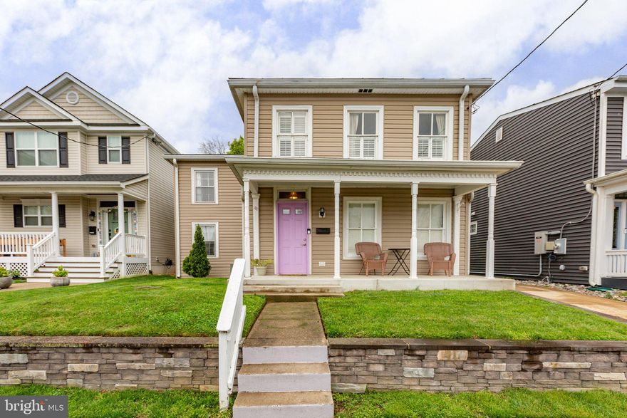 Welcome to the perfect pairing of modern reform and historic charm in this 3BD/1.5BA colonial in downtown Fredericksburg, less than a mile from the VRE! This rare find not only has a 2+ car driveway, but a sizeable, privacy fenced back yard including a spacious shed with built-in shelving. Major updates in 2022: all cast iron/terracotta plumbing in crawl space replaced with PVC, new 50 gal water heater, and LVP installed throughout main level. Oversized bedrooms with loft office area on upper level. Sidewalks take you to countless restaurants, retail, parks, and trails along the Rappahannock River.