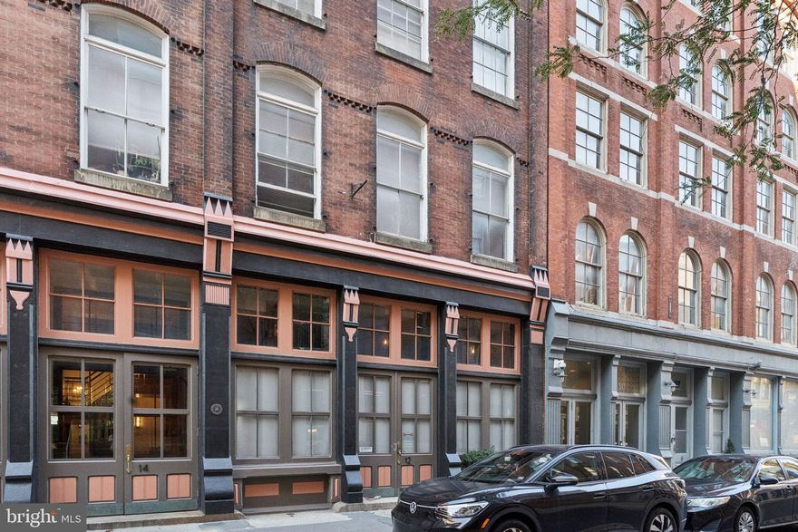 This one bedroom condo with elevator access offers the best Old City Philadelphia lifestyle available! Beautifully renovated unit, featuring historic accents such as open beam ceilings and brick walls. Generous open floorplan with both bar seating and formal dining space, an entertainer's delight. Updated stainless appliances, granite counter tops, wine storage, shaker cabinets, backlit pantry, garbage disposal, and dishwasher. Tasteful design. Washer/dryer located inside unit, and bathroom with an extra deep tub. Dual closets in the bedroom. The building has a large common roof deck with exceptional views. Located on a quiet side-street, yet just steps away from the boutiques and nightlife along 2nd St and other corridors. The Market-Frankford line is less than a block away, as is Penn's Landing. See why they call this "America's Most Historic Square Mile" and enjoy the best lifestyle Philadelphia has to offer