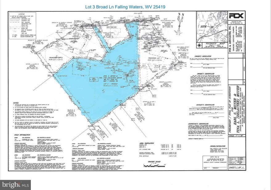 This unrestricted 5.4 acres off a hard surface road with a pond, woods, trophy deer and other wildlife has 2 entrance points and a level 2 sand mound perc test approval.  Large lot could allow for many possibilities from a private estate homesite, a home and small business location, or a cattle or horse  farmette.

Located only approximately 3 miles from I-81 access for commuting and Williamsport, MD for Potomac River access for swimming, fishing and boating.