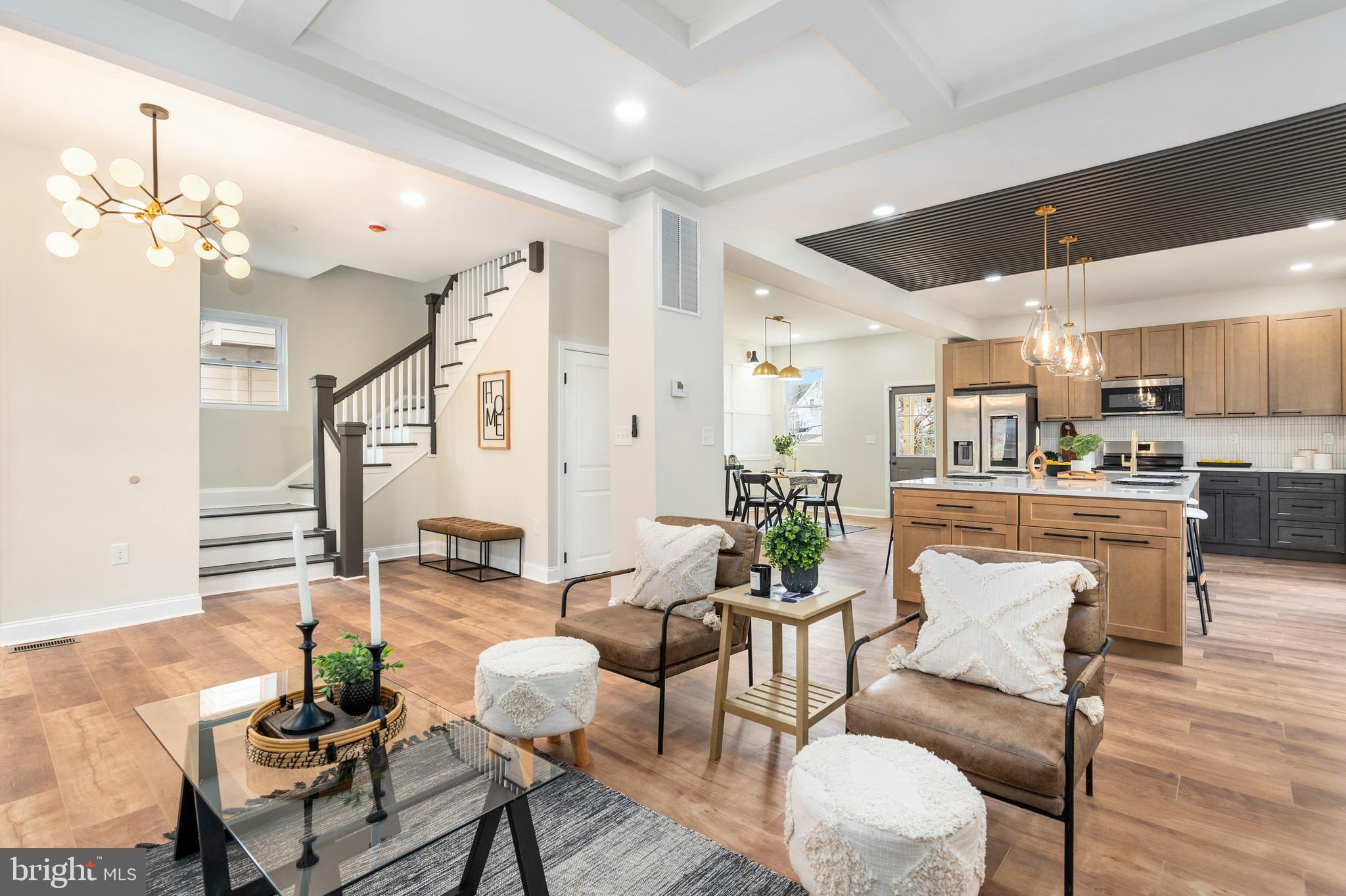 Welcome to 4211 Liberty Heights Ave, a beautifully renovated home that blends classic charm with modern elegance! This spacious property has been completely updated from top to bottom, offering turnkey living in a prime Baltimore location.
Step inside to discover an open and airy floor plan with brand-new flooring, recessed lighting, and stylish finishes throughout. The gourmet kitchen is a chef’s dream, featuring sleek quartz countertops, stainless steel appliances, custom cabinetry, and a stunning backsplash. Perfect for entertaining, the bright living and dining areas provide plenty of space for gatherings.
Upstairs, you'll find generously sized bedrooms with ample closet space and luxuriously updated bathrooms boasting modern fixtures and designer tile work. The fully finished basement offers additional living space—perfect for a family room, home office, or guest suite.
Outside, enjoy a spacious yard with room for outdoor entertaining and off-street parking for added convenience. With brand-new HVAC, plumbing, electrical, and more, this home offers peace of mind and maintenance-free living.
Located near parks, schools, shopping, and major commuter routes, this home is a must-see. Don’t miss the opportunity to own a like-new home in a well-established neighborhood!