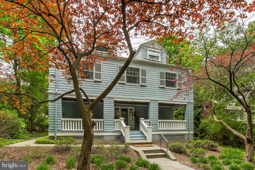 Fantastic Roland Park 6 bedroom porch front "Winner" on coveted Beechdale Road! Experience covered porch, light-filled living room with fireplace, lovely dining room, knockout kitchen/family room with custom cabinetry, granite countertops and state of the art appliances. Barrell Ceiling and custom lighting, overlooking terrace and landscaped yard. Updated master and hall baths. State of the art HVAC system, 2 car detached garage, and SO much more. Treat yourself to this one.