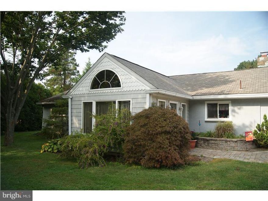 Fabulous Multi-generational Ranch in Newtown Square on 12th and 13th Hole of Aronimink CC w complete privacy. Plenty of parking. Feel like no one is around except the golfers. Enter sunroom which bathes sunlight into the eat-in kitchen w SS appliances. Relax while sitting in living rm w beautiful stone wall admiring the glow from fireplace which over looks the large 3 season rm with 3 glass sliders which shares common space with In-Law suite which is completely separated from main home and has its own entrance w deck, full w/o basement with its own laundry also plumbed for additional bath rm, full eat-in kitchen, bath with stall shower, living rm/dining rm, floored attic and plenty of storage. Main house bedrm wing has 4 bedrms w updated hall bath & master bedroom suite has walk-in closet, updated bath w whirlpool tub accompanied w new tile shower.  Main home has full basement w full bath. Wonderful opportunity for extended family, great opportunity for contractor who needs privacy and space to hide equipment. Location is close to major roadways and shopping.   Low Taxes