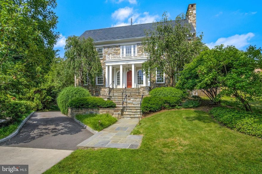 This beautifully maintained Federal situated in the heart of Spring Valley features spacious rooms for entertaining, bright bedrooms, and a gorgeous backyard with Patio and tiered Garden.  Flooded with natural light, this home features throughout include stunning hardwood floors, crown moldings, and soaring ceilings, not to mention the light-filled Family Room with 20ft coiffured ceiling. Complete with expansive Primary Suite with fireplace and large Walk-in Closet, and ample storage throughout, this home has everything. Includes 2- Car Garage & large Driveway.