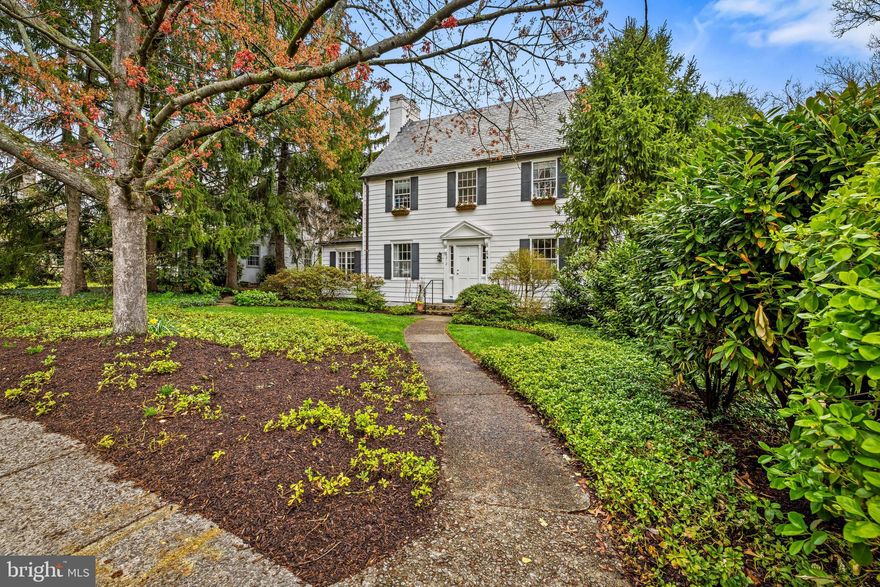 In the center of the neighborhood and just around the corner from The Lakes, this classic colonial has been thoughtfully expanded and carefully maintained by the current owners over the last 50 years.  The gracious entry hall opens to a large dining room and living room w/wood-burring fireplace beyond which is a bright and inviting sunroom with built-ins and access to the backyard.   The expanded and updated kitchen offers space for all the cooks as well as unusually generous table space.
Upstairs, past the window seat, you will find 3 bedrooms and 2 full baths, including a primary en suite with double sinks.  What was the original 3rd bedroom is now a roomy den through which bedrooms 3 and 4 are accessed.    Bedroom 4 on the 3rd floor also works very well as an office or studio space and has a dedicated split HVAC system.  Outside, enjoy a private backyard retreat—perfect for entertaining, gardening, or simply unwinding in your own peaceful oasis.
With its desirable location, generous living spaces, and unique features, this home is a special opportunity in one of Baltimore’s most beloved communities.