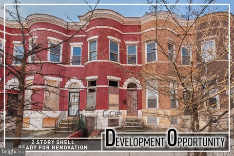 Townhouse For Sale - 1731 W North Avenue<br/> BALTIMORE, MD 21217