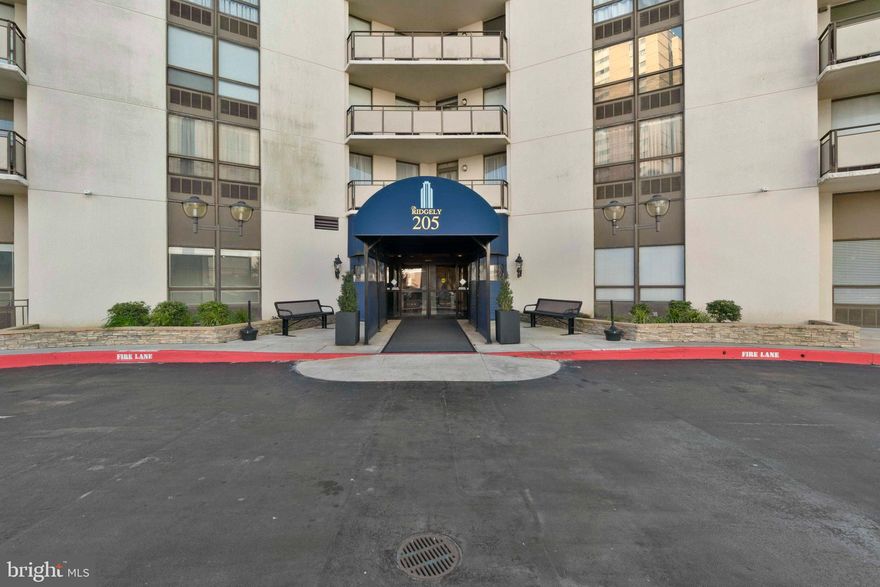 If you’re looking for a 100% turn-key condominium in immaculate condition, look no further. This beautifully updated 2-bedroom, 2-bath condo in The Ridgely offers luxury finishes and thoughtful upgrades throughout. The living and dining areas feature luxury vinyl plank flooring, while the kitchen and the balcony off the dining room boast new porcelain tile flooring with views overlooking downtown Towson. The living room showcases a stunning built-in electric fireplace with a granite mantel and shiplap accent wall, with all TV and audio wiring professionally hidden behind the wall. Smart USB-C charging outlets throughout the condo add a modern touch. A large picture window fills the space with natural light, and with the touch of a button, an automatic shade provides instant privacy or blocks excess sunlight when needed. The kitchen has been completely updated with new stainless steel appliances, quartz countertops, a mosaic tile backsplash, and ambient cabinet lighting that creates a warm, inviting atmosphere. The primary bedroom offers a spacious walk-in closet with a custom California Closets organizer. The primary bathroom has been fully renovated and features floor-to-ceiling shower tile, an oversized soap niche, and an extra-tall glass shower door. The additional full bath in the hallway includes a smart mirror and a large walk-in shower with an extra-tall door. The second bedroom is versatile and would make an excellent guest room or in-home office. Added peace of mind you will find all sinks and showers have updated plumbing shut-off valves installed for easy access when repairs are needed, and the electrical system has been updated throughout to ensure everything runs seamlessly. This is a rare opportunity to own a fully customized, move-in-ready condominium. Schedule your showing today—this one will not last.