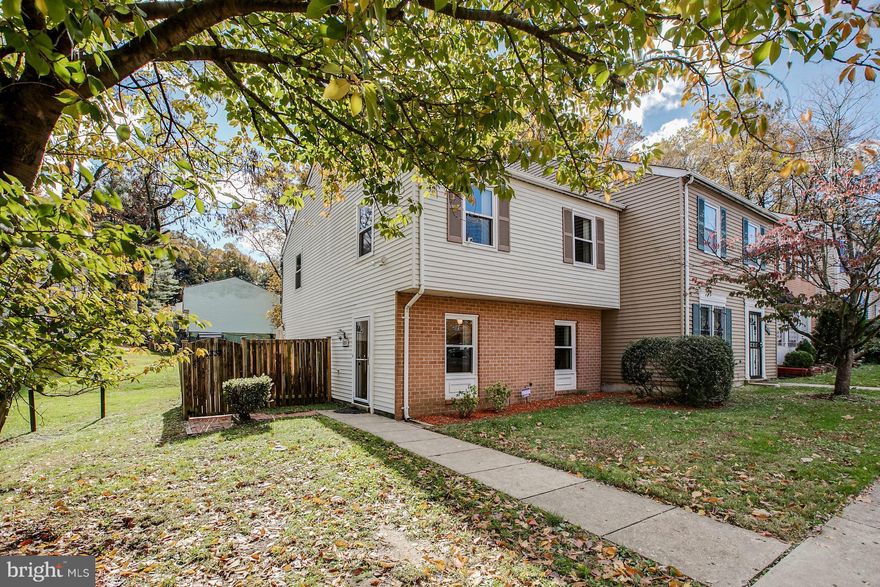 Beautiful End Unit Townhome with space!!!  4 Bedrooms 2.5 baths.  All new carpet.  SS appliances.  Meticulously kept!  Entertain your guests out on the spacious rear patio area.  Steps from Metro Station! A Must See!  Don't miss out!!!  Back on the Market, buyer financing fell through!  Won't last long!!!
