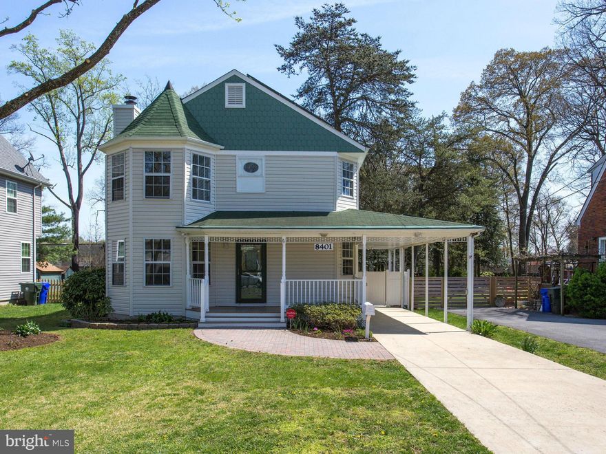 Eco-friendly Victorian home, in quiet neighborhood. Spacious and light filled. Steps to UMD in Historic Community of Berwyn. Lovely 3 bedroom 2.5 bath with large family room and loads of storage. Detached workshop with power outlets. Fenced in yard. Owned Solar Panels, electric co pays you! HMS Warranty included. KVS Title offers Buyers $500 credit.