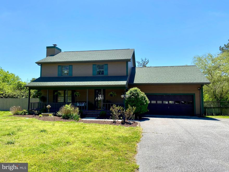 LOCATION, LOCATION, LOCATION. Close to shopping, 26 miles to Ocean City, yet it feels like you are in a world of your own. The absolute best feature of this home is the lake & the privacy. Imagine fishing, sailing, canoeing or kayaking from your own dock. Nature abounds with the many species of migrating birds including white swans in the winter. The home was built in 1986 but was almost completely updated in 2016. Upgrades include a brand-new kitchen including granite countertops, upgraded cabinets, stainless steel appliances, tile flooring, lighting, window treatments and so much more. To bring the outside in, a wonderful large window seat was included to the kitchen & is a unique focal point. The laundry room was moved to a convenient upstairs location which added a perfect office off the kitchen. The living room carpet was replaced in 2019. A new pellet stove was added & can heat the whole house if needed. This feature really adds an amazing clean warmth for those chilly winter days. Dooropenings were enlarged. The wall between the kitchen & dining room was removed to open the floor plan. A sliding glass door was added in the dining room which allows for much more natural light. A side fenced in side patio was created to enhance the outdoor space. The down stairs half bath was completely updated with a unique singer sewing matching base for the sink, black upgraded toilet & industrial hanging pendant light fixtures. New complete septic 2106. Well with great water. County taxes! Lowerpayment. New water heater 2020. A list of all upgrades totally almost 150,000 to home upon request.  The first floor holds the living room which opens into the dining room which connects to a step-down sunroom located at the back of the house. Great for entertaining. Off the kitchen is a small pleasant office with added cabinets for storage, a half bath, & the two-garage entrance. The second floor had 3 dedicated bedrooms, a bonus room which could be a 4th bedroom, laundry & 2 full baths. The master bedroom has its s own en-suite bath with a walk-in closet and a regular closet. All bedrooms have green/clean Marmoleum (0 to Low VOC) natural linoleum flooring. All vent ducts were replaced. An upgraded filter system with UV lights add to the clean value of the home in 2016. Drytec encapsulated the crawl space & added a dehumidifier. The lake is spring feed which means it is clear all year long. Bonus! If you like to fish you will find Largemouth Bass, Pickerel, Sunfish, Crappy and Bluegill. No one other than residents of Eastlake community can fish or partake in fun activities on your private lake. House is priced according to local comparisons. Water property is hard to compare but the home next door which had similar square footage sold for $345,000 in January 2020.