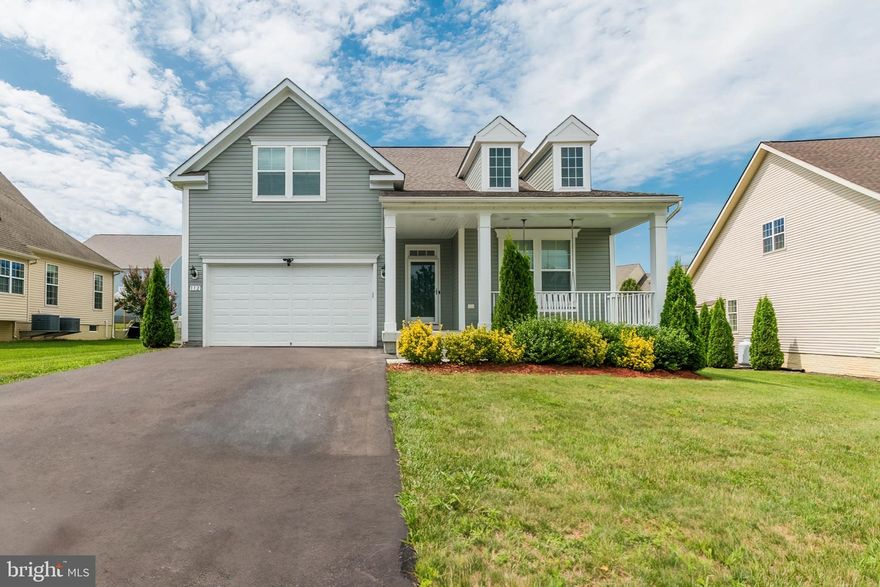 This home is immaculate and a must see! It is conveniently located close to I81 and the MARC train station for commuters, PLUS, it is close to all the shopping and restaurants in the Martinsburg area. It is nestled away in a master planned community with amenities. This rancher has a lot to offer including 3 bedrooms and 2 full baths on the main level. Hardwood floors through the foyer, family, kitchen, and breakfast area. The kitchen has upgraded stainless steel appliances with Quartz counter tops and an oversized Island for all of your entertaining needs along with 42" shaker cabinets. The Family room is completely open to the kitchen with high vaulted ceilings and an electric fireplace. The 1st floor master bedroom features a large walk-in closet and leads to the master bath with a walk-in shower and dual vanity sinks. The upper level has an additional 4th bedroom, full bath, and a large bonus room which could be used for a home office, game room/ theater room or a guest area. The massive unfinished basement has endless opportunities, and it includes a walk-up areaway as well. The back yard has a great patio for entertaining and a large fenced in yard. Come see this home and all it has to offer quick; it won't last long.