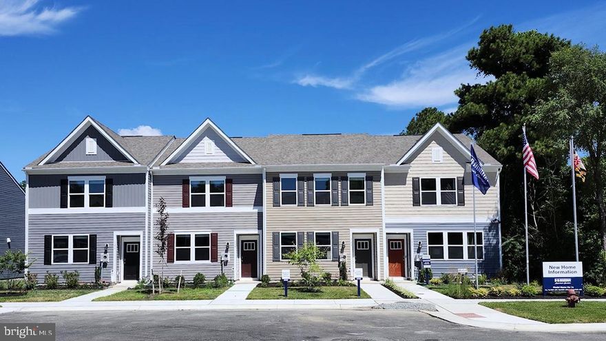 Explore 102 Riverwalk Terrace, a new home in the new townhome community of Riverwalk Terrace in Federalsburg, MD. The Jefferson is an open-concept 1,365 square foot two-story townhome with three bedrooms and two and a half bathrooms. The first floor is spacious with a large, thoughtfully designed kitchen with ample gray cabinetry, stainless steel appliances, a storage closet, and a peninsula island with space for seating. The kitchen is open to the living and dining area providing your ideal entertainment space. The first floor also offers a powder room. The second floor has three large bedrooms, each with ample closet space, a hall bathroom, a linen closet, and a laundry closet. The owner’s suite offers privacy away from the other bedrooms and features a full bathroom and a walk-in closet. This home includes white window treatments and the exclusive America’s Smart Home® package. Pictures, artist renderings, photographs, colors, features, and sizes are for illustration purposes only and will vary from the homes as built. Image representative of plan only and may vary as built. Images are of model home and include custom design features that may not be available in other homes. Furnishings and decorative items not included with home purchase.