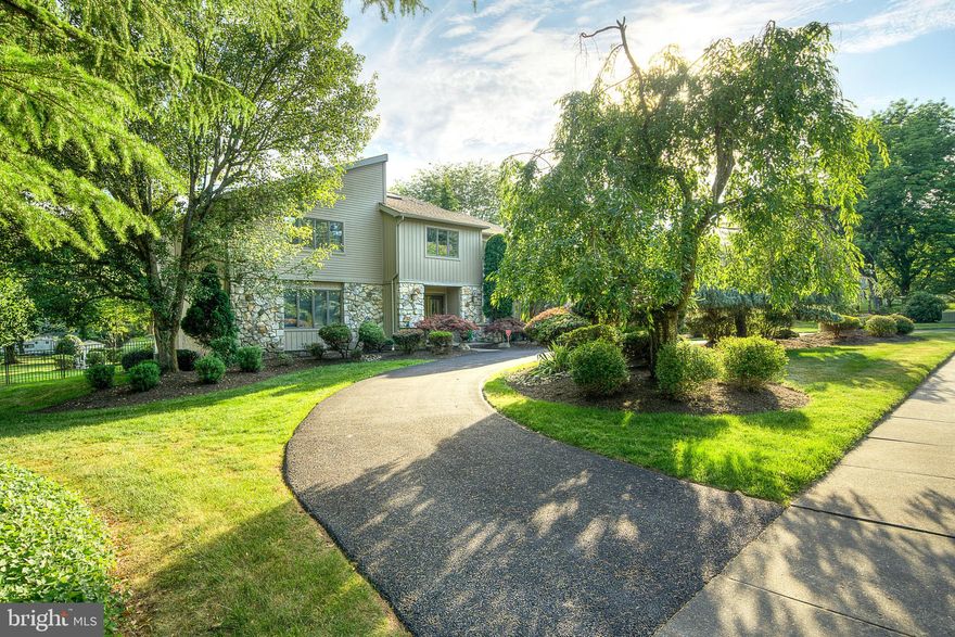 This exceptional home has been meticulously maintained and continuously updated throughout the years.  Located in highly desirable Upper Dublin Township with it's Blue-Ribbon Schools, it is located just a short walk from Mondauk Park.  It boasts a circular driveway with additional parking in front of the two car garage and beautifully landscaped grounds.  As you enter the double front door, you are greeted with a large two-story foyer, a winding staircase and marble flooring.  A large light filled Living room opens to the left.  To the right, is the Dining room complete with crown molding that sets the scene for this delightful home with a floorplan that flows easily from room to room.  The Family room features a stone, gas fireplace with tray ceiling and large sliding doors that walk out onto the private patio.  The Kitchen features a center island with granite countertops, stainless steel appliances, including a Bosch Cooktop, Subzero refrigerator and Bosch double wall ovens.  From the Kitchen, you have a perfect view of the pool area through the 2nd set of sliding doors.  The must-see back yard features stamped concrete pavers which make the space a true extension of the home.  The heated, concrete pool also features a stone waterfall with attached hot tub.  Upstairs you will find a spacious Primary bedroom with a large walk-in closet.  An ensuite bathroom featuring double vanity, tiled shower, radiant heated floors and a large, jetted soaking tub.  Just off the Primary bedroom is a bonus room that could be used as an office, a nursery or another large walk-in closet.  Three other bedrooms  and an updated Hall Bath complete the second floor.  The basement offers the perfect space for watching all the Philly sporting events with the 5 theatre seat Media room.  In addition, this level features a space for entertaining with a bar and room for plenty of seating and a dining table.  Two additional spaces complete the basement.  The home also features an attic, accessible from the Primary bedroom closet and another storage space in the additional room off the garage.  Close to restaurants, a variety of shopping options, theaters and parks.  Minutes from Rt. 309, PA Turnpike and several train stations.