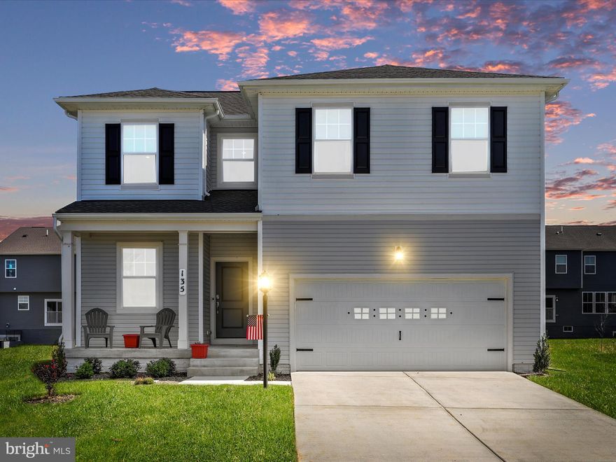 Welcome to 135 Solstice Way, located in the Norborne Glebe community just outside of historic Charles Town, WV. This five-bedroom home is practically new, as construction was completed in early 2024. This beautiful home offers three levels of living space and ample room for a growing family. Located on the main level, the kitchen features stainless appliances, white shaker cabinets, granite counters, and a large island. Also, on the main level, you will find the dining room, living room, a half bath, an enclosed office space, and access to the two-car garage. The upper level offers four bedrooms, two full baths, a laundry room, and a loft area that makes for a great office space or kids' play area. The primary bedroom provides a large walk-in closet and an ensuite bath with a dual vanity and a tiled shower with glass doors. The finished basement features a large recreation room, a fifth bedroom, and another full bath. The utility room also doubles as a great storage area. Norborne Glebe is a desirable location for commuters due to its easy access to Route 340 and Northern Virginia/Maryland. It offers several recently added amenities, including a large resort-style pool, a kid-friendly splash pad, a pool house, and a community tot lot. Schedule your showing today to see what this gorgeous home and fantastic community have to offer!