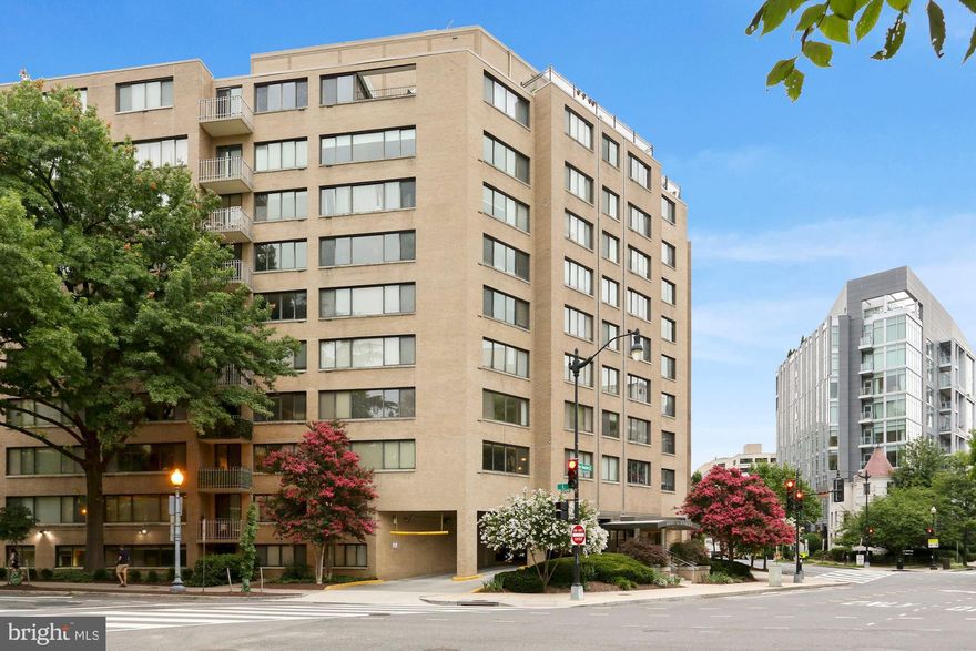 Stunning Studio in the Heart of West End!  This oversized studio is set apart by its gourmet kitchen, PRIVATE BALCONY, and WALK-IN CLOSET! The pristine bathroom includes a tiled tub shower and ample storage space. A large nook offers a perfect private space for a bed, with separate living and dining areas for entertaining guests. Relax and unwind on the community ROOFTOP POOL and DECK. 24 Hour Front Desk and Covered Entry add the icing on the cake. Seconds to Trader Joe's, Whole Foods, George Washington University, Equinox, and West End shopping/restaurants/nightlife.  All utilities are included.  Vouchers welcome (check DCHA limits).