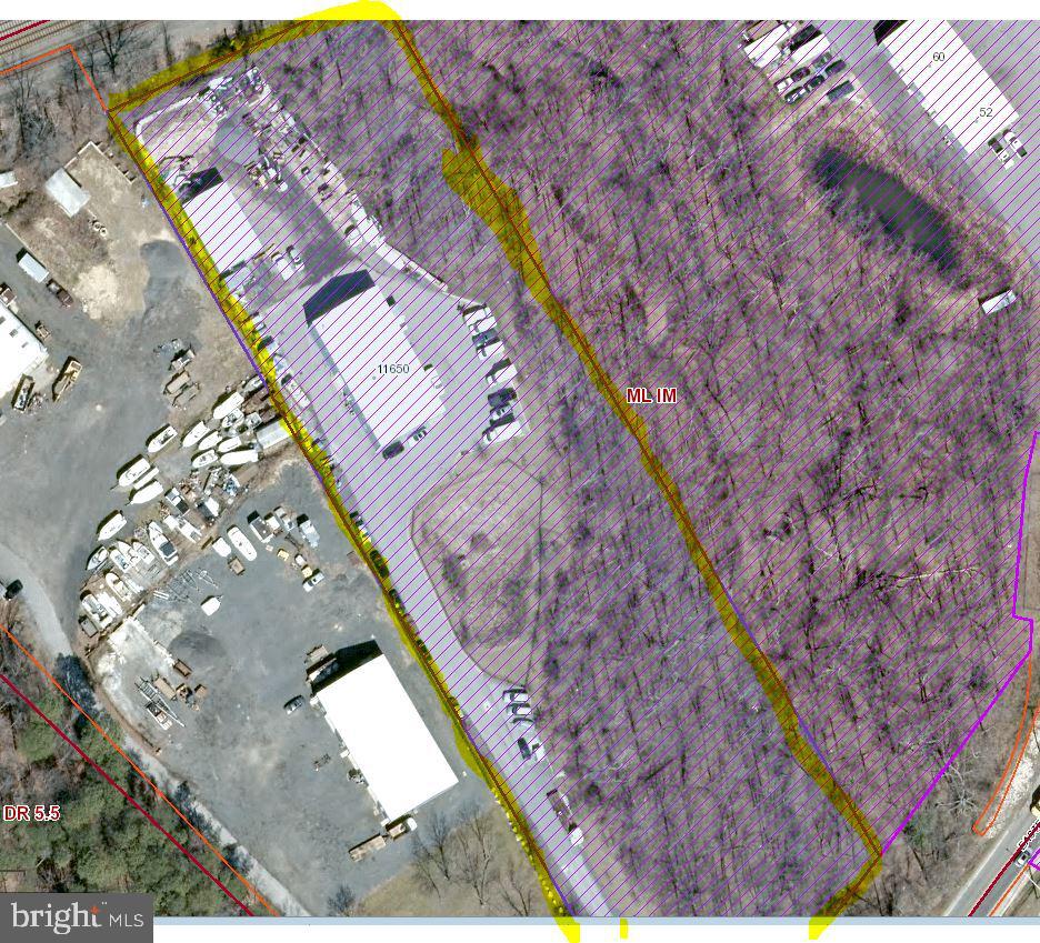 3.5 acres of ML-IM industrial zoned land with 2 Buildings. The main building has 8000 square feet of space when including the Warehouse with Mezzanine. There are two levels of office space, a dispatch area between the office and warehouse, and Drive-In Doors in the rear of the building. The additional building in the rear of the property is 36 x 50 with a 30 x 18 upstairs office. It has central air and a restroom with 3 garage doors( 2 large 1 small) previously used for truck maintenance. Ideal for Contractor's yard and many other industrial uses. Ample paved parking and truck and equipment storage. Previously a Plumbing Company Facility.