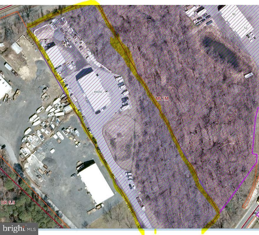 3.5 acres of ML-IM industrial zoned land with 2 Buildings.  The main building has 8000 square feet of space when including the Warehouse with Mezzanine.  There are two levels of office space, a dispatch area between the office and warehouse, and Drive-In Doors in the rear of the building.  The additional building in the rear of the property is 36 x 50 with a 30 x 18 upstairs office. It has central air and a restroom with 3 garage doors( 2 large 1 small) previously used for truck maintenance.  Ideal for Contractor's yard and many other industrial uses.  Ample paved parking and truck and equipment storage.  Previously a Plumbing Company Facility.