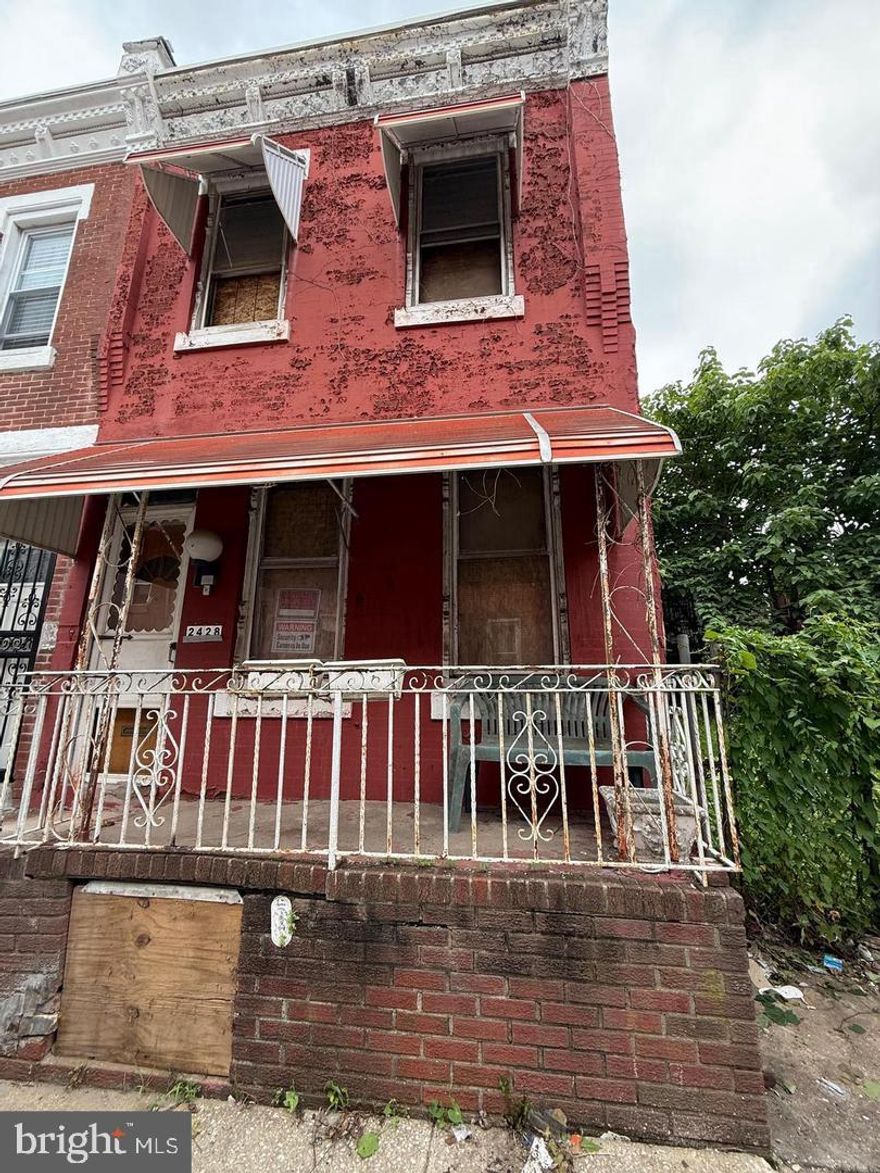 Welcome to 2428 N Bouvier Street! This is an investment property in need of a full rehab. Schedule your showing today!