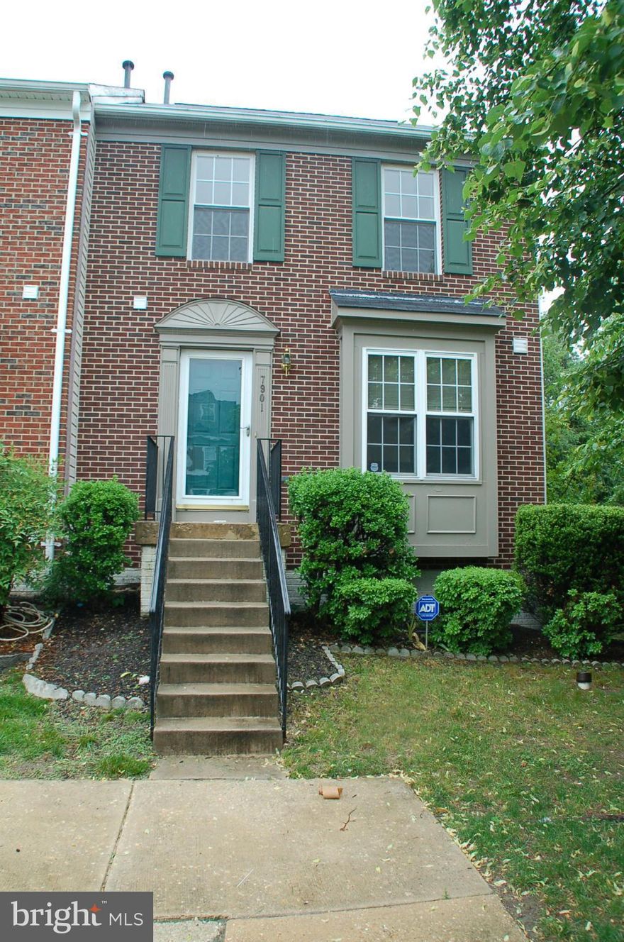 New carpet on main level, freshly painted and ready for quick occupancy.  Hard to find end unit backs to private wooded area, fully finished basement with full bath, all appliances, great deck and assigned parking.