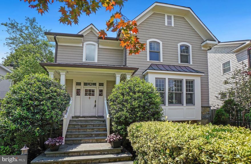 Quiet block, yet only 2 minutes from all Downtown Bethesda has to offer - - shops, restaurants, METRO & Crescent Trail.  This lovely Craftsman style home has what your buyers are looking for – ample entertaining space, high ceilings, en-suite bedrooms & outdoor kitchen.  The welcoming foyer opens to a private home office with fireplace and large windows.  The main level also features a spacious dining room, large gourmet eat-in kitchen and family room with fireplace - both opening to rear covered patio with outdoor kitchen.  Second floor boasts large primary suite with luxurious bath, huge shower and walk-in closet.  There are two additional en-suite bedrooms and laundry room on this level.  The top floor suite has a vaulted ceiling, skylights and built-in desk & kitchenette.  Lower-level features recreation room, theater room, large storage vault room, full bath and mudroom area leading to attached 2-car garage.  Freshly painted throughout, gleaming hardwood floors, new carpets, stunning flagstone walkways and patios.  Inquire about membership to the Edgemoor Club (pool & tennis). Open 9/28, 1pm-3pm.