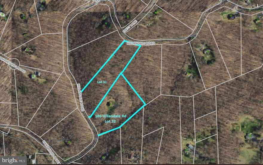 This 5.01 acre parcel offers a peaceful setting while being just 5 minutes from the Town of Front Royal and Interstate 66.  Hillandale road offers frontage at two points on this parcel, offering the unique ability to select the frontage that best meets your desires for new home construction.